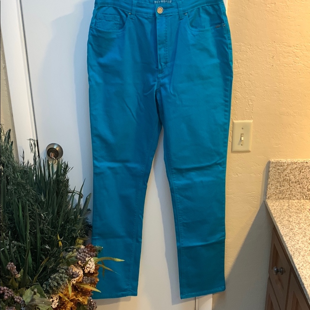 FDJ Vibrant Blue High-Waisted Jeans size 14